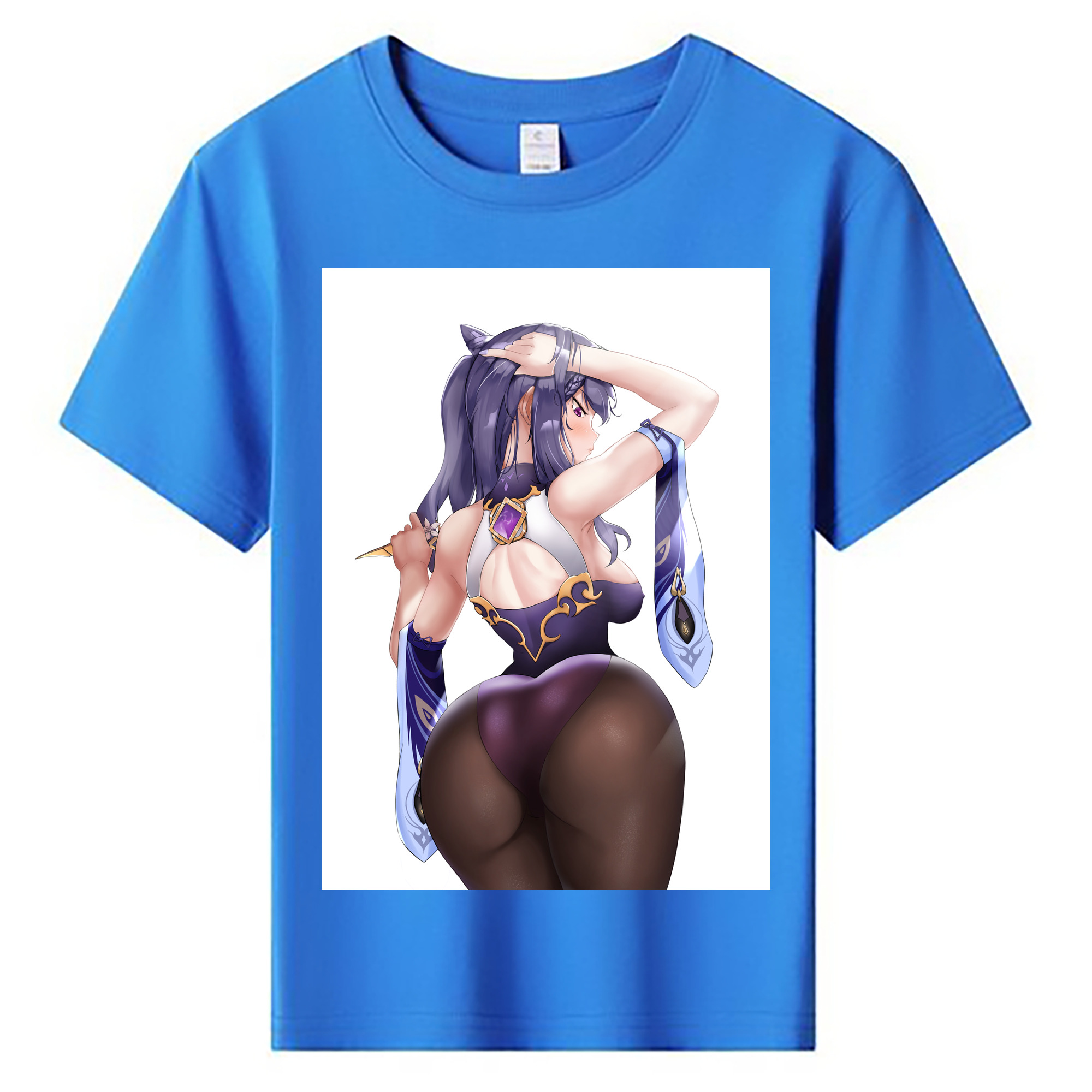 げんし神 刻晴 こくせい genshin Kokusei 綿100％キッズTシャツ（フロントプリント）